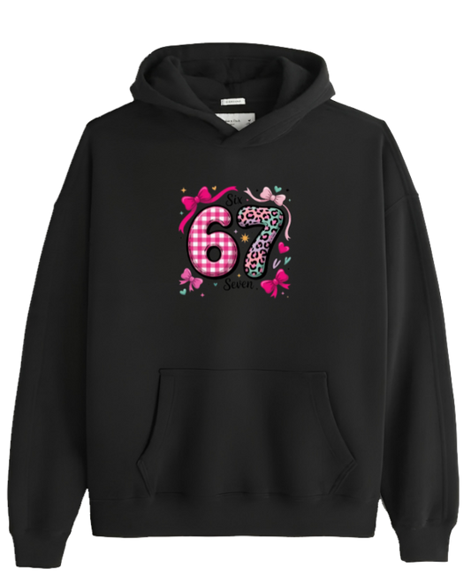 designs 67 Oversize Hoodie Black  7