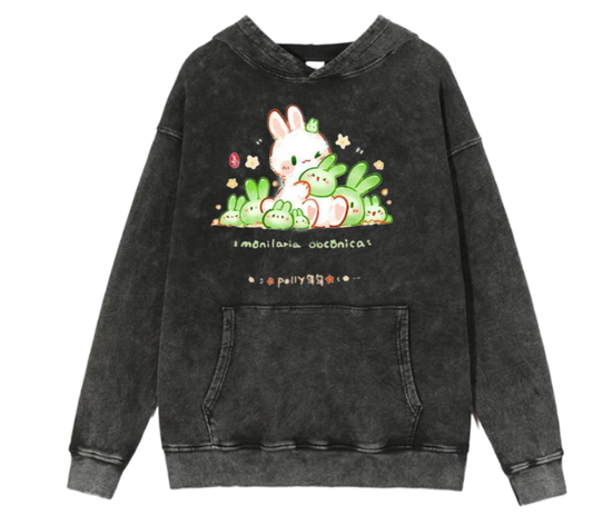 bunny Oversize Hoodie Washed 7
