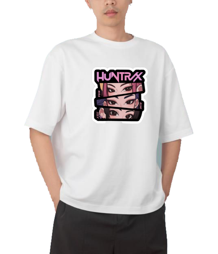 Hunterix kpop  Oversize t- shirt White 7