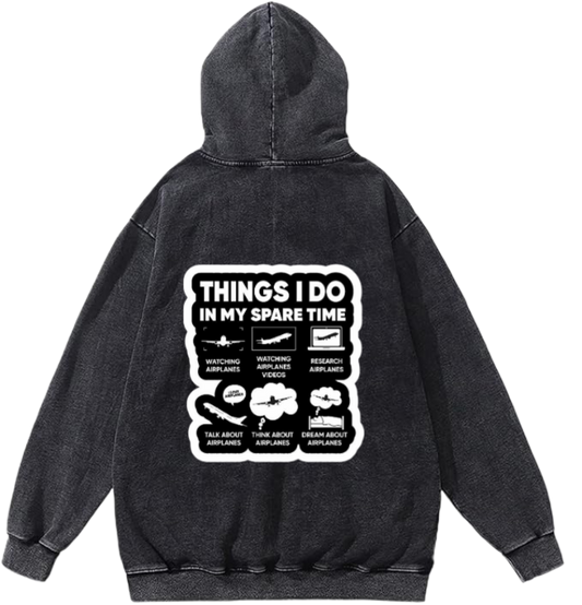 travel travellar Oversize Hoodie Washed gray Back 7
