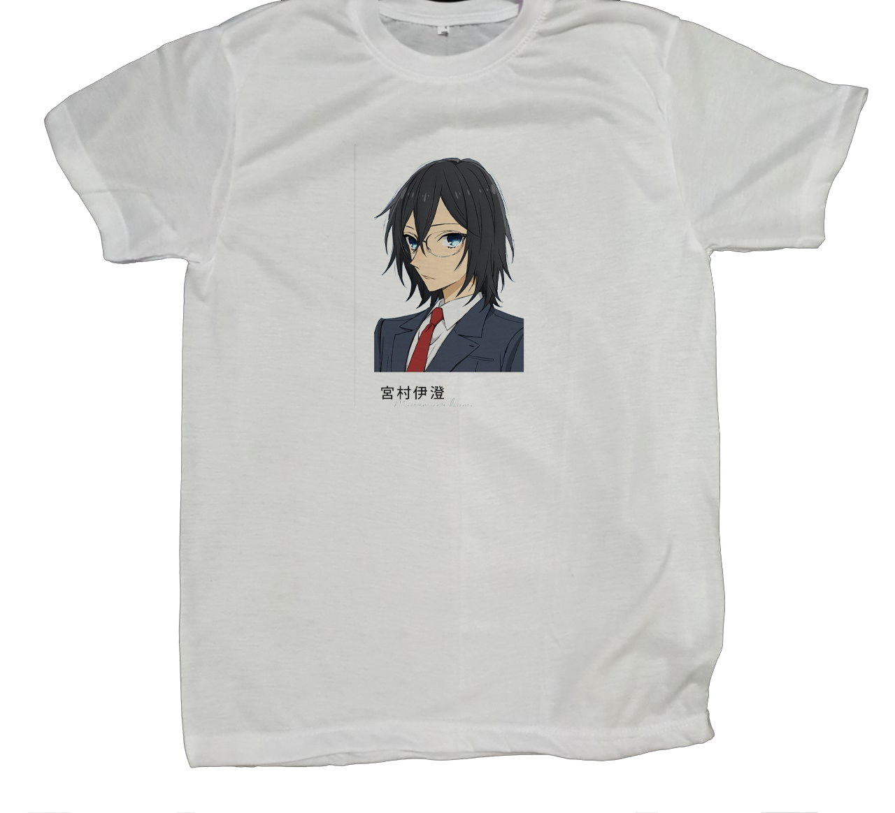 Horimiya t- shirt fat White 7