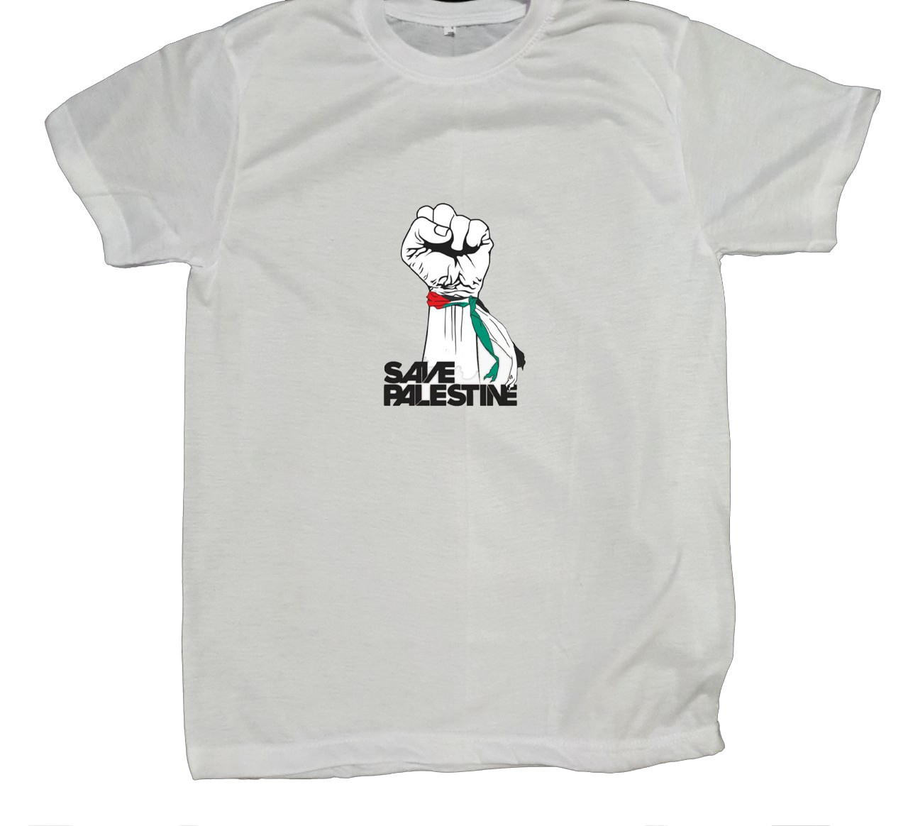 Palestine t- shirt fat White 15