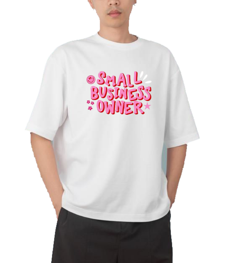 names t- shirt One Size White SMALL BUSINESS *OWNER 7