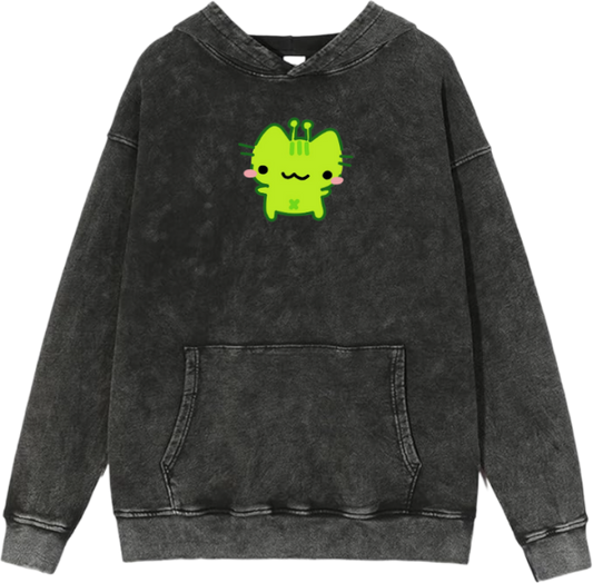 aliens Oversize Hoodie Washed gray 7