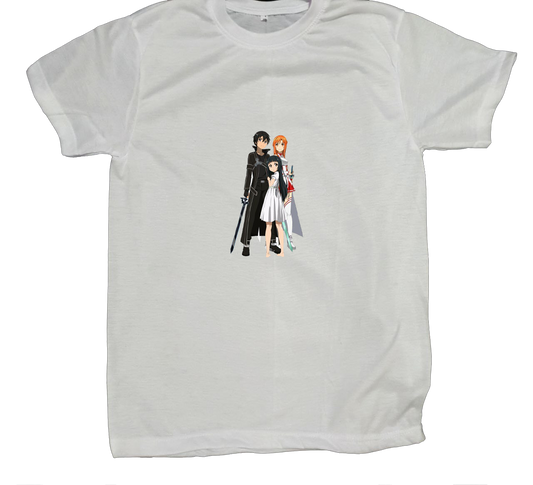 Sword Art Online t- shirt fat White 7