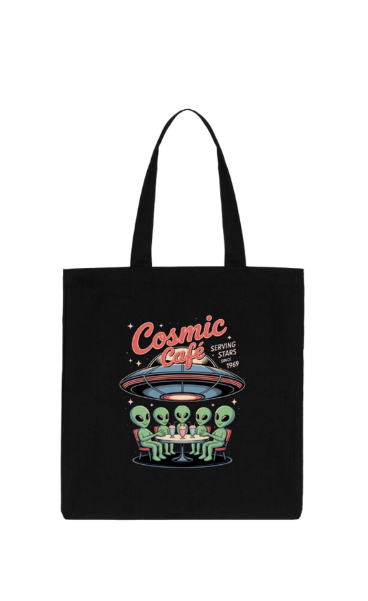 aliens tote bag Black 7
