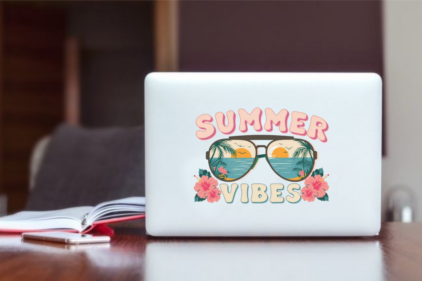 Summer Vibes Laptop Sticker 7