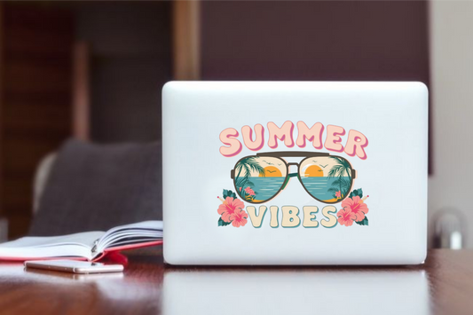 Summer Vibes Laptop Sticker 7