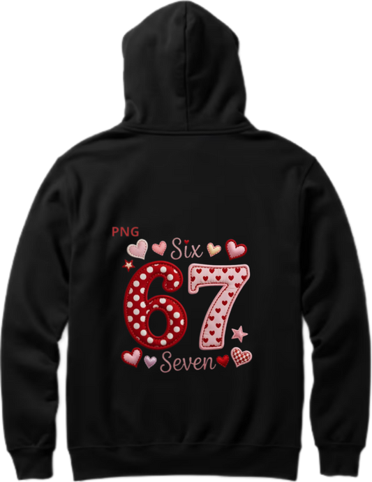 designs 67 Oversize Hoodie Black Back 7