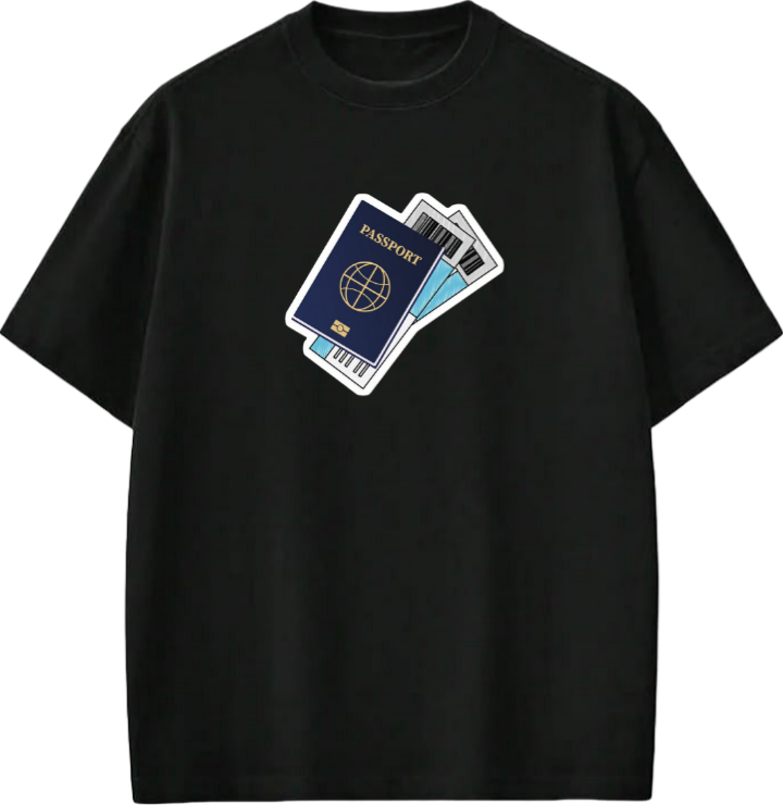 travel travellar t- shirt Black 8