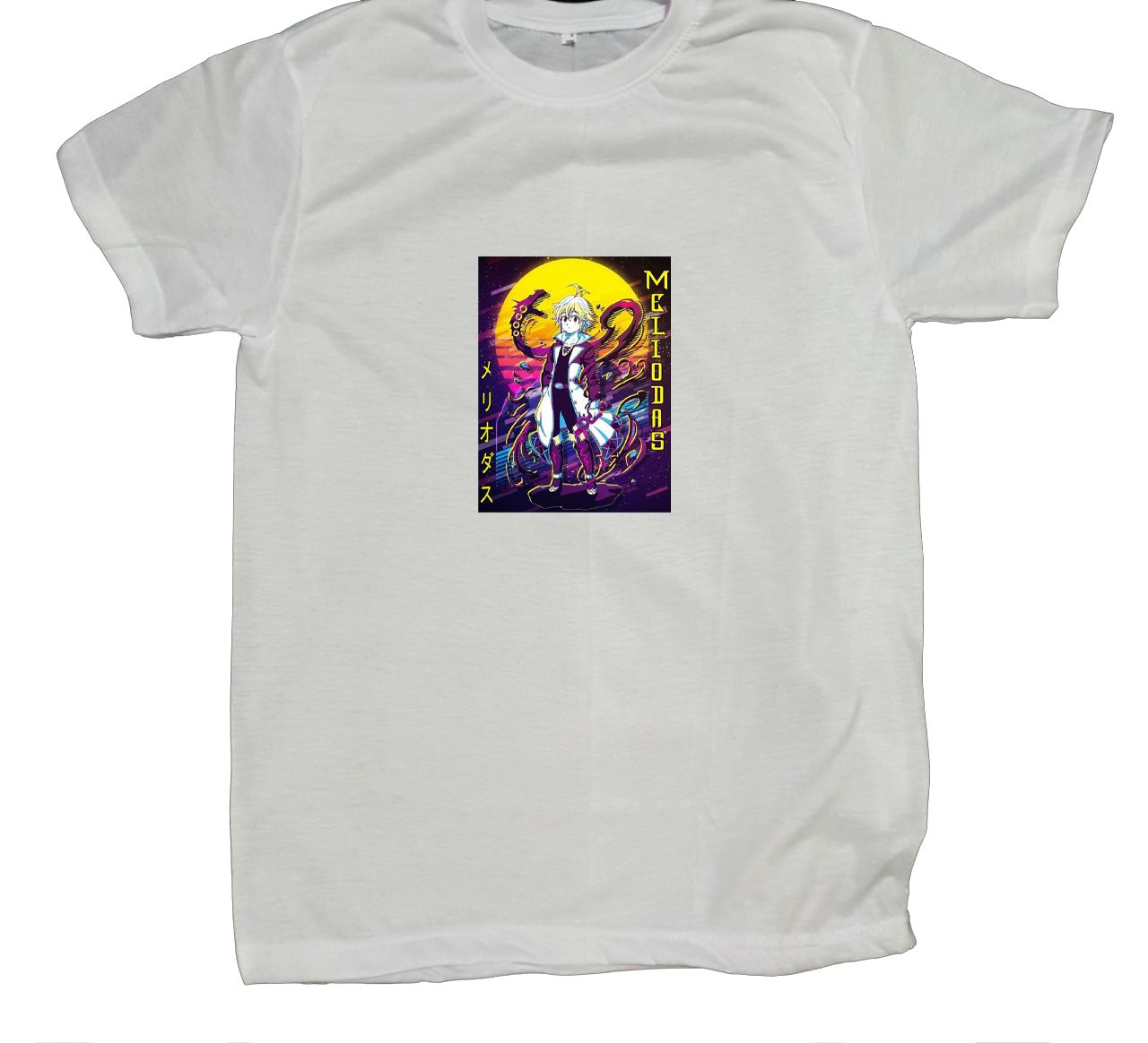 Anime Nanatsu no taizai seven deadly sins One Size t- shirt White 7