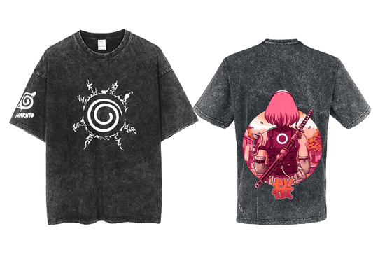 Naruto Shippuden t- shirt One Size Washed Back 7