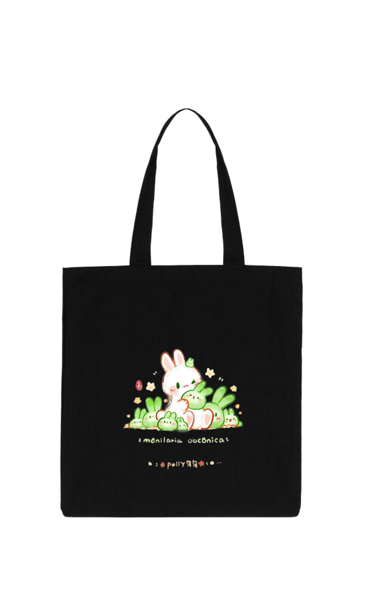 bunny tote bag White 7