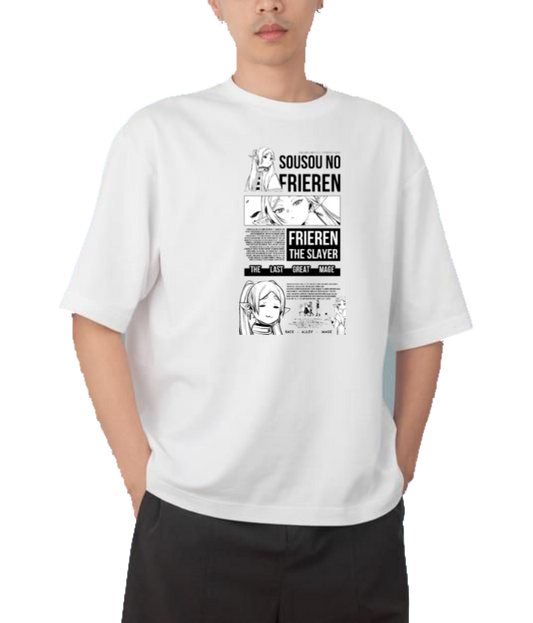 Frieren Beyond Journey's End t- shirt One Size White 7