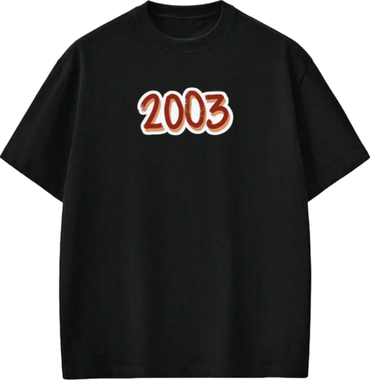age t- shirt Black 2003