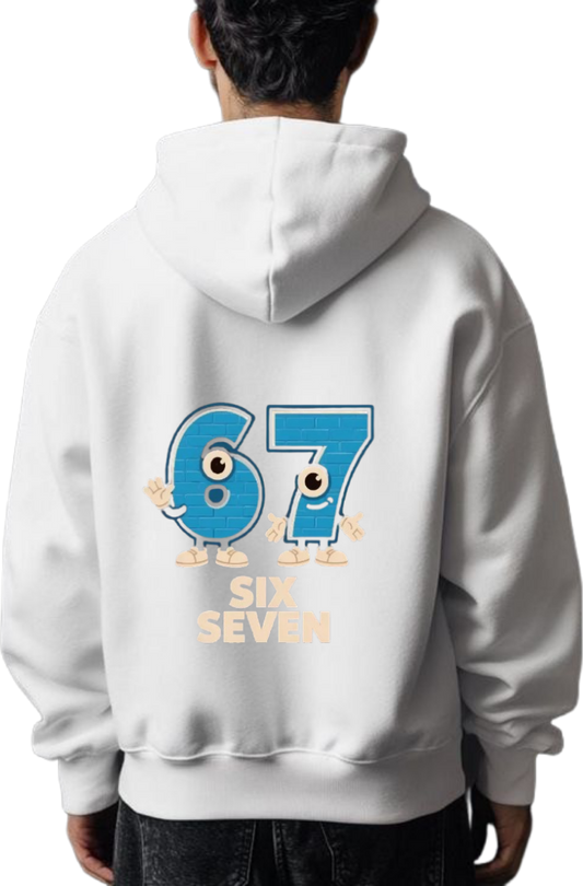 designs 67 Oversize Hoodie White Back 7