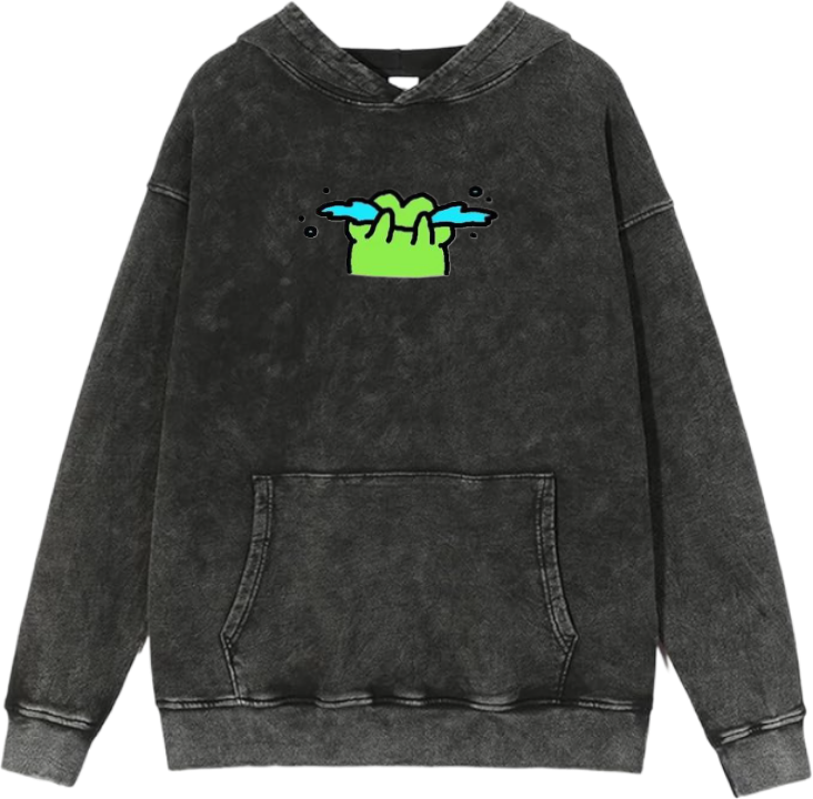 Frog Oversize Hoodie Washed 7