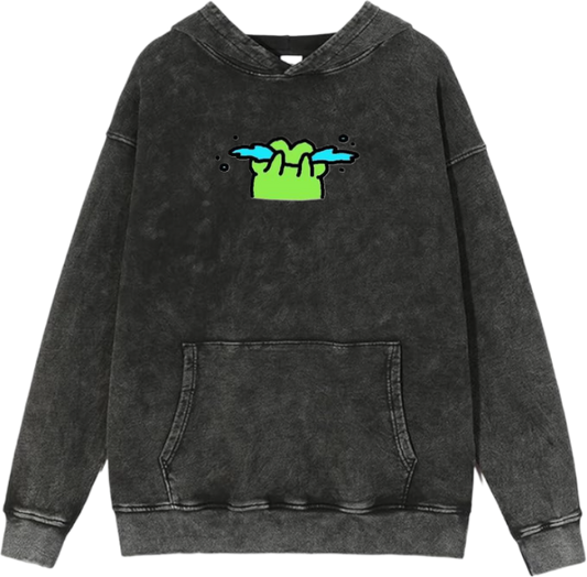 Frog Oversize Hoodie Washed 7