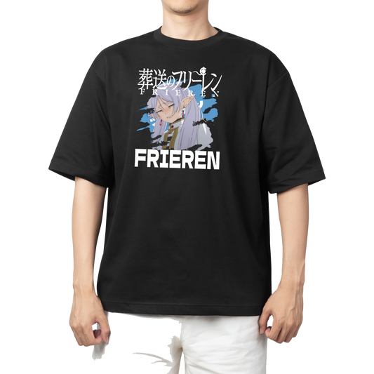Frieren Beyond Journey's End t- shirt One Size Black 7