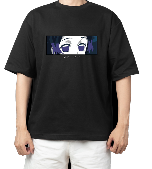 Anime Demon slayer nezuko tanjiro t- shirt Oversize Black 7