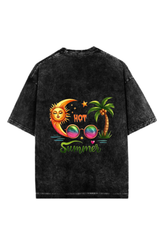 Summer Vibes One Size t- shirt Washed Back 7
