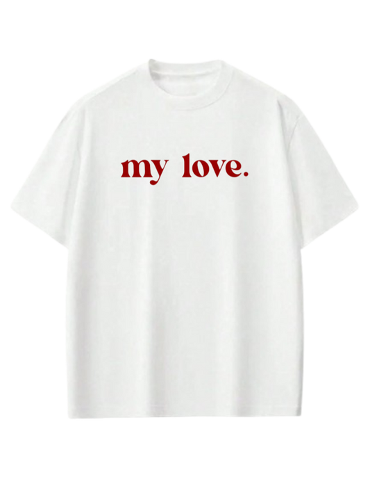 VaIentine coupIe t- shirt White 7