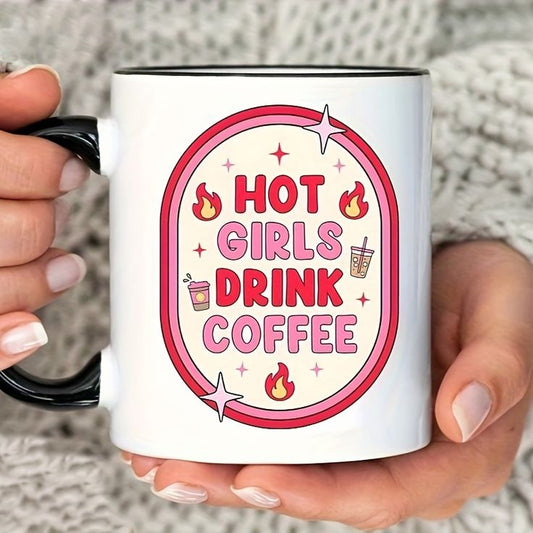 Mug Hot Girls Drink Coffee 7