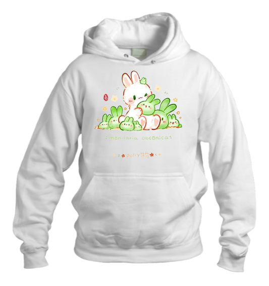 bunny Oversize Hoodie White 7
