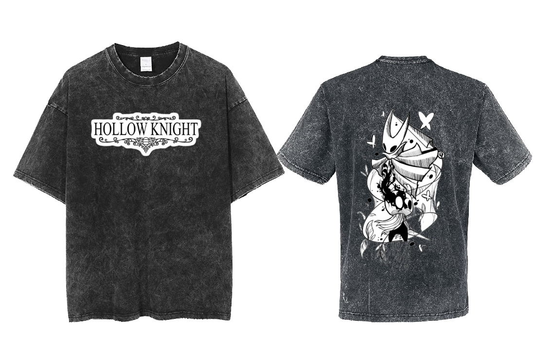 Hollow Knight t- shirt One Size Washed Back 7