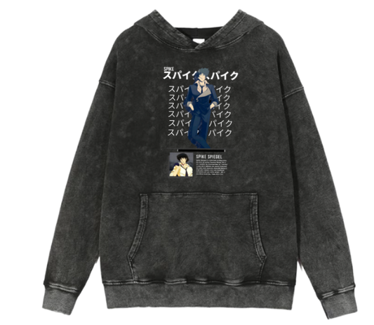 Cowboy Bebop Over Size hoodie Washed 7