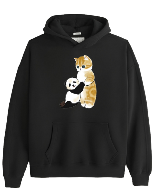 PANDA Oversize Hoodie Black 7