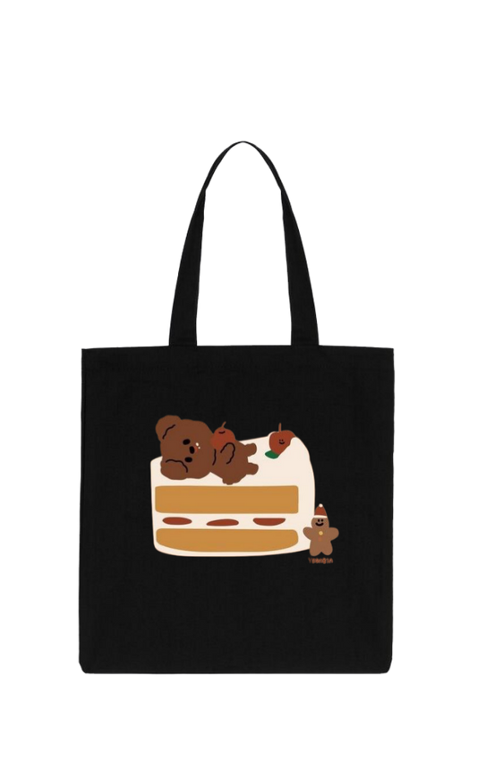 bear tote bag Black 7