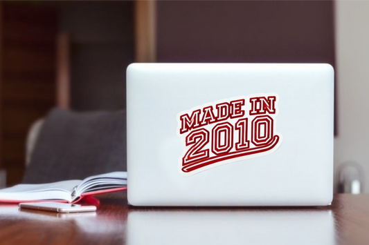 age Laptop Sticker 2010
