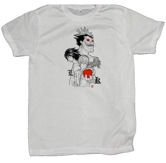 Death note t- shirt fat White 2