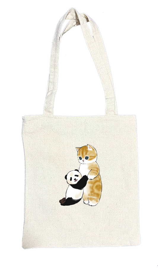 PANDA tote bag beige 7