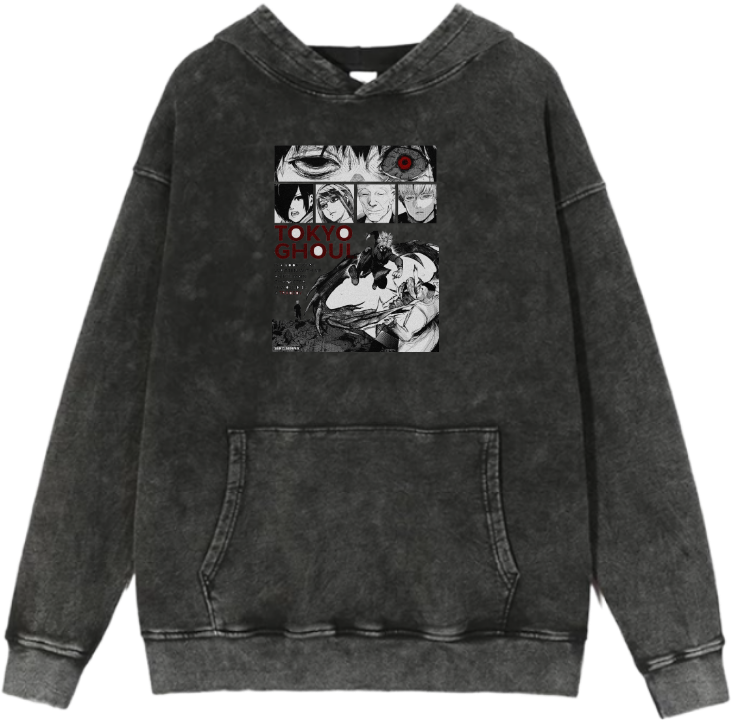 Tokyo ghoul One Size hoodie Washed 7