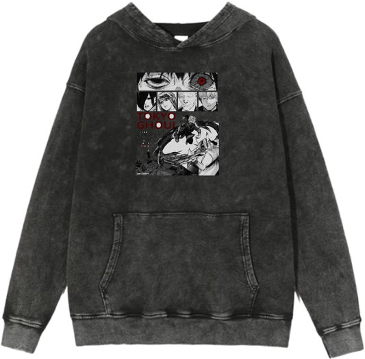 Tokyo ghoul One Size hoodie Washed 7