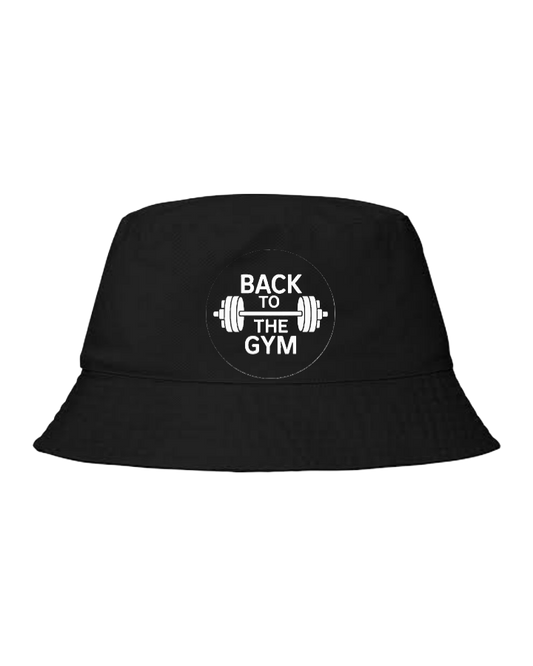 workout gym pilates Bucket hat Fishman hat cap Black 7