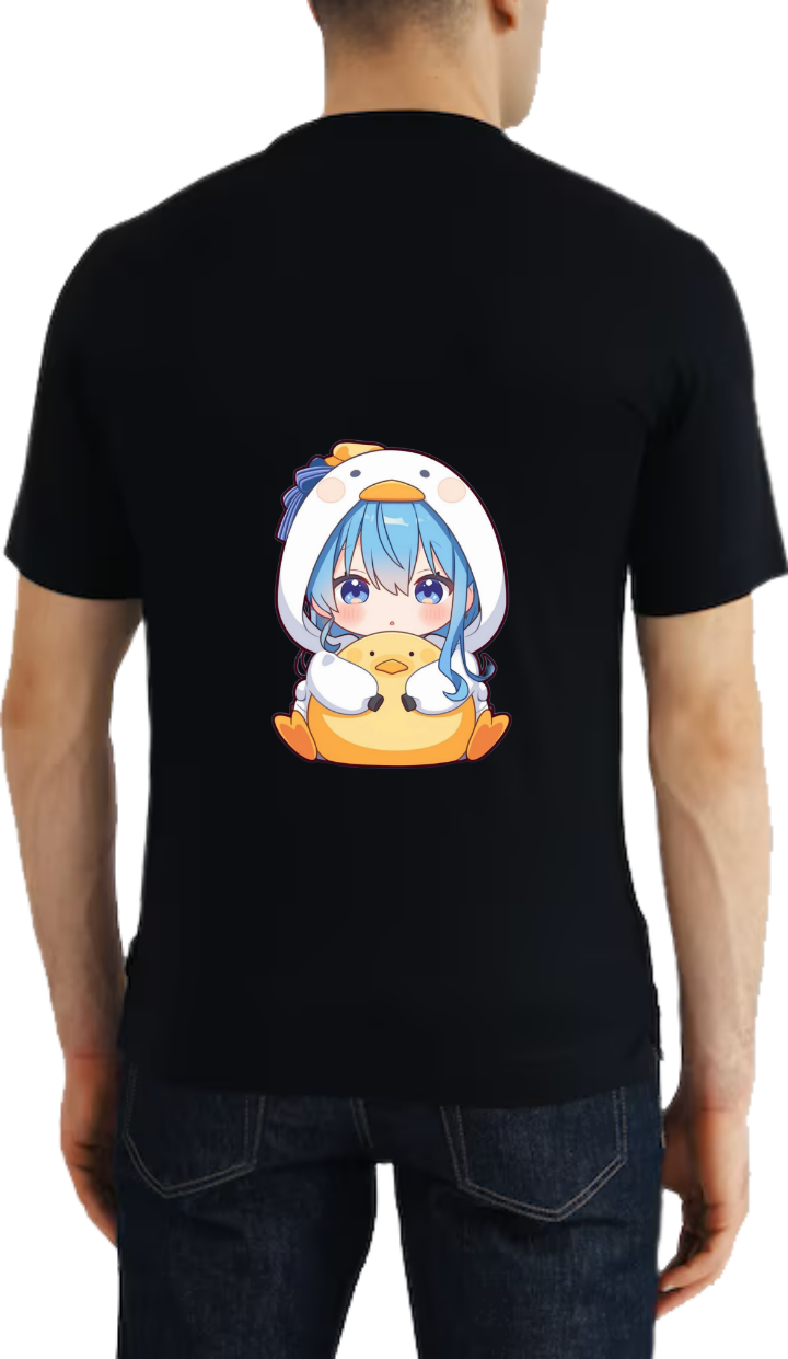 Chibi t- shirt One Size Black back 7