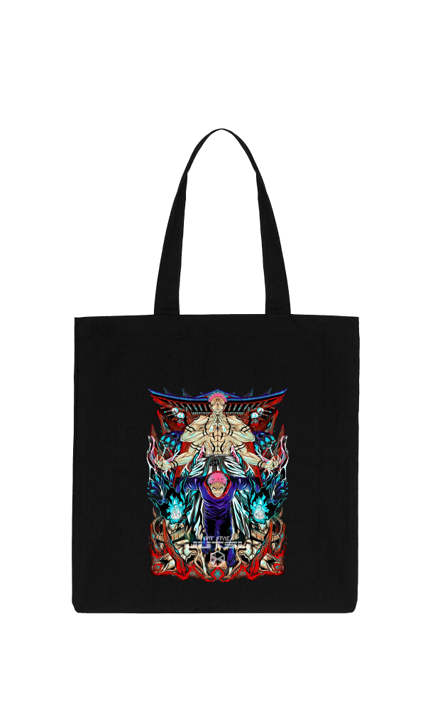 jujutsu kaisen GOJO  tote bag Black 7