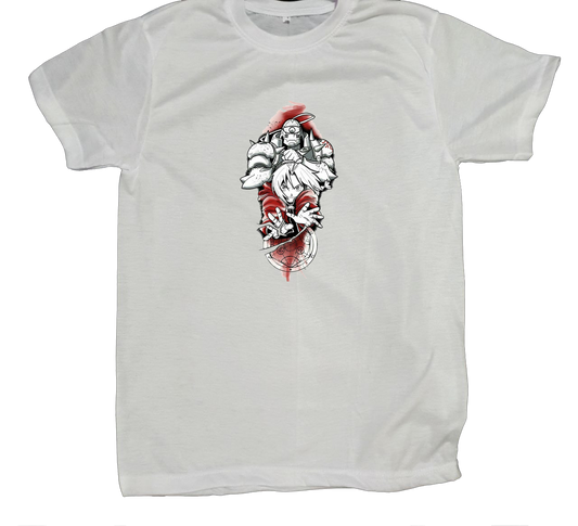 full metal alchamest t- shirt fat White 7