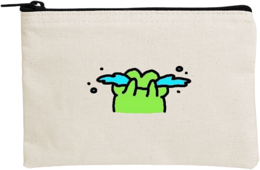 Frog wallet pencil case Beige 7