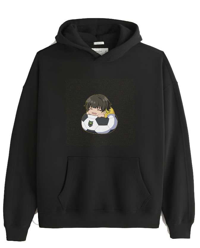 blue lock One Size hoodie Black 7