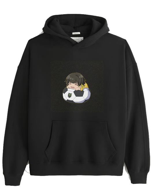 blue lock One Size hoodie Black 7