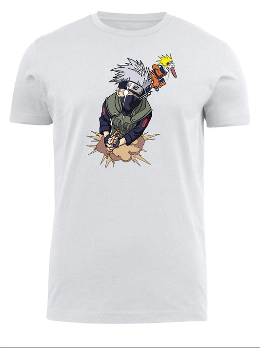 Naruto Shippuden t- shirt fat White 7
