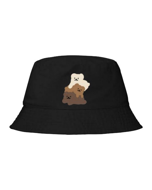 bear Bucket hat Fishman hat cap Black 7