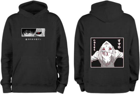 Tokyo Ghoul One Size hoodie Black Back 7