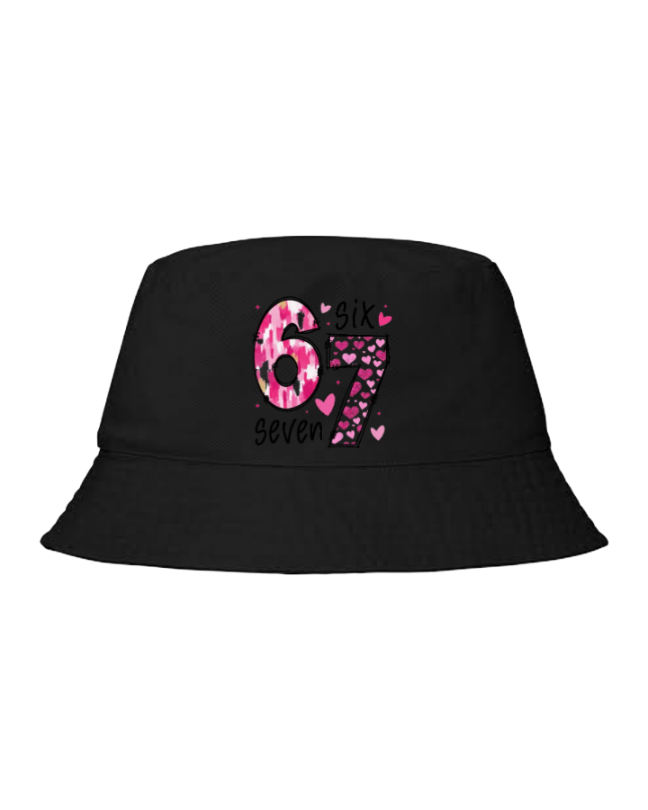 67 designs Bucket hat Fishman hat cap Black 7