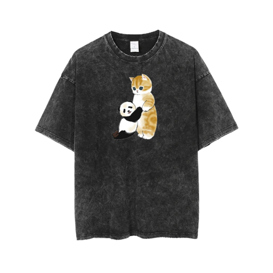 PANDA One Size t- shirt Washed 7