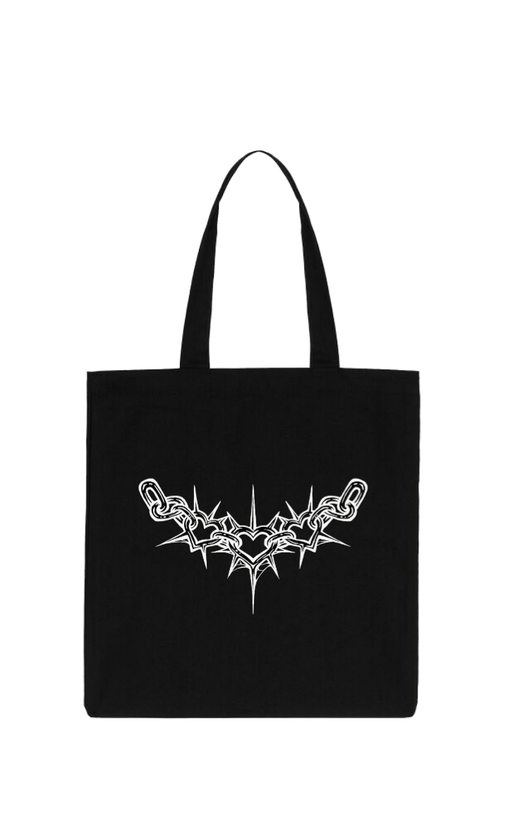 Goth tote bag Black 7